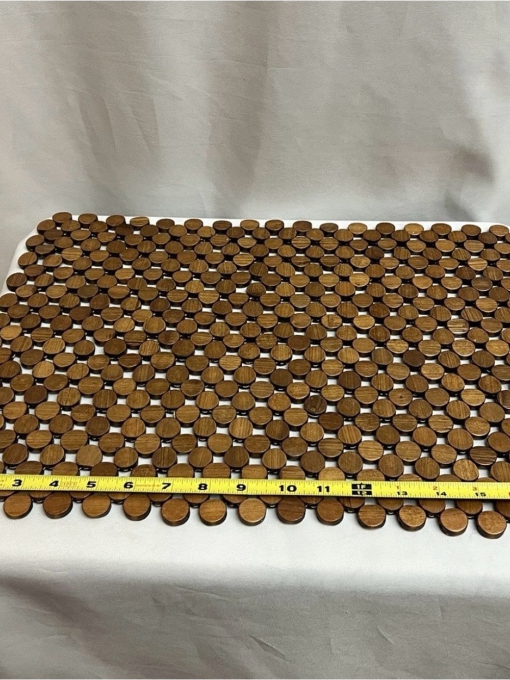 Set of 5 Wood Bead Placemats Brown Wooden Disc Table Mats
Boho Farmhouse Decor - Picture 2 of 6